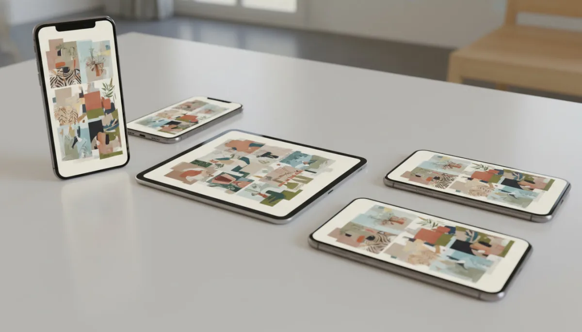 Collage Export für Instagram Story und Pinterest