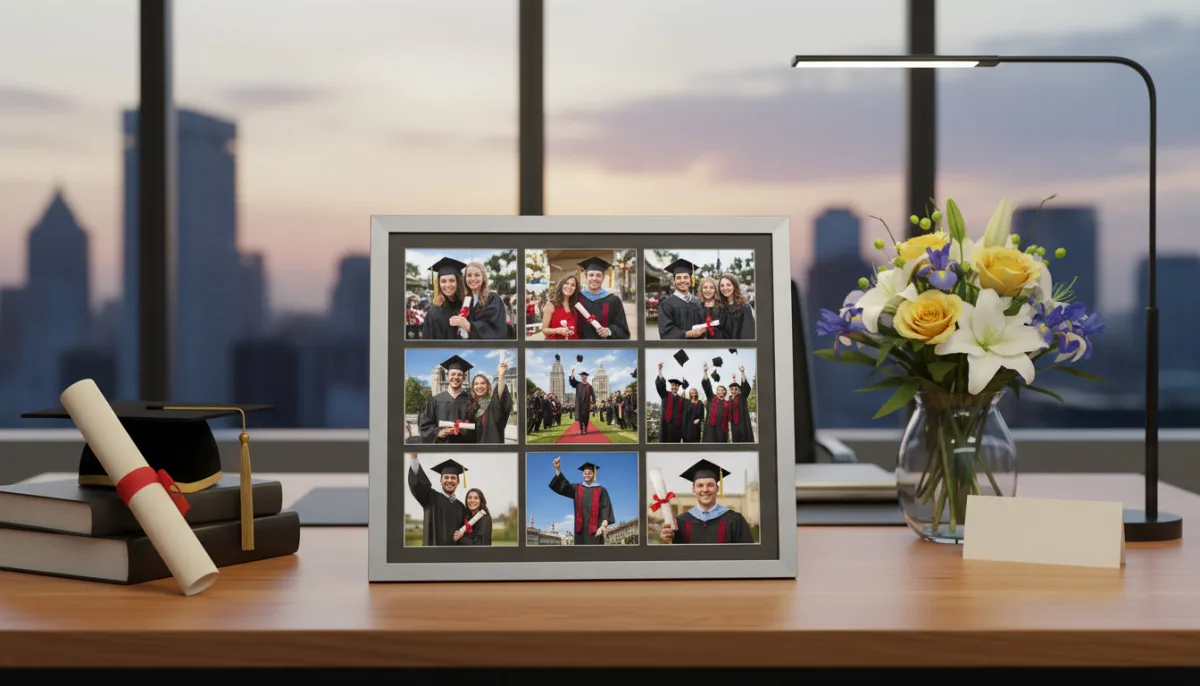 Uni-Abschluss-Collage als Geschenk